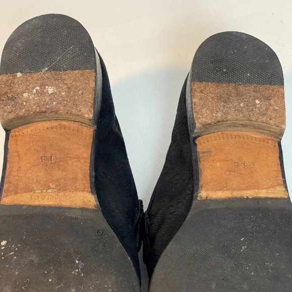 Gucci Monogrammed Black Horsebit Loafers size 9 - Picture 11 of 13